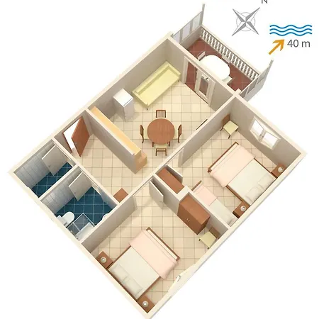 By The Sea Bilo, Primosten - 4202 شقة